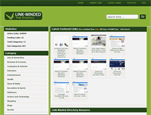 Tablet Screenshot of link-minded.com